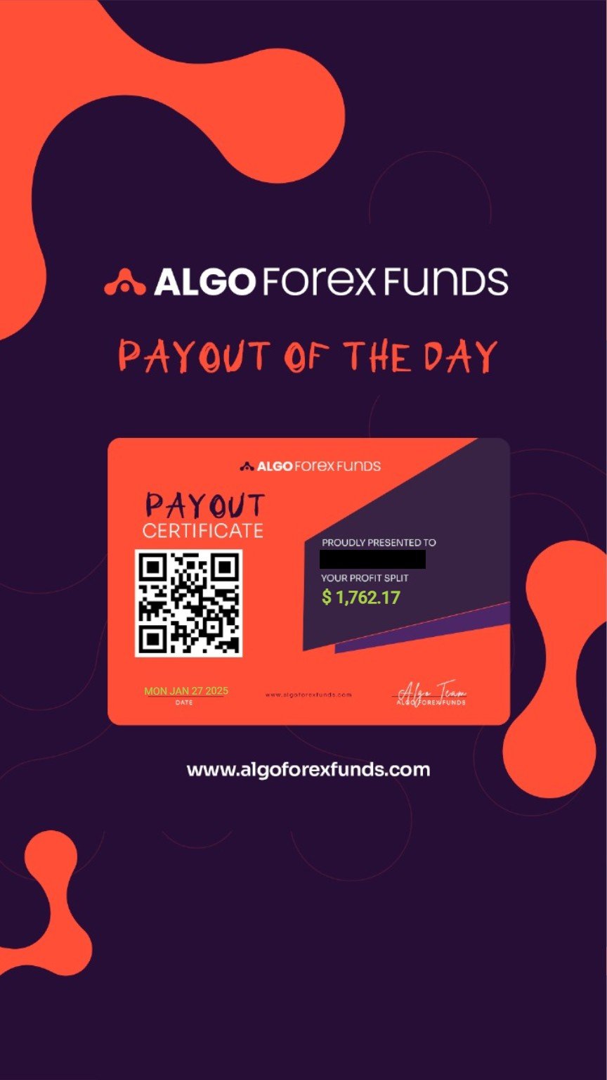 Client Testimonial: Certificate of Payout after Passing Prop Firm